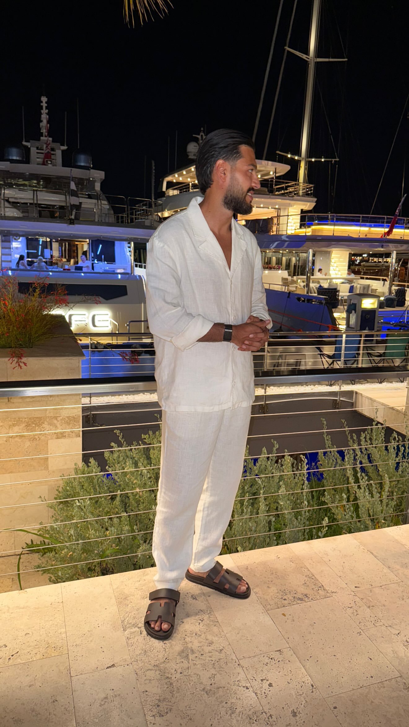 Marina, à noite